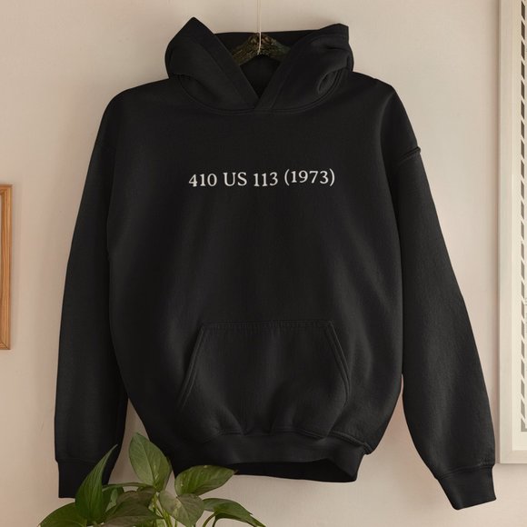 🆕Roe v Wade Black Fleece Pullover Hoodie Sweatshirt - Picture 1 of 3